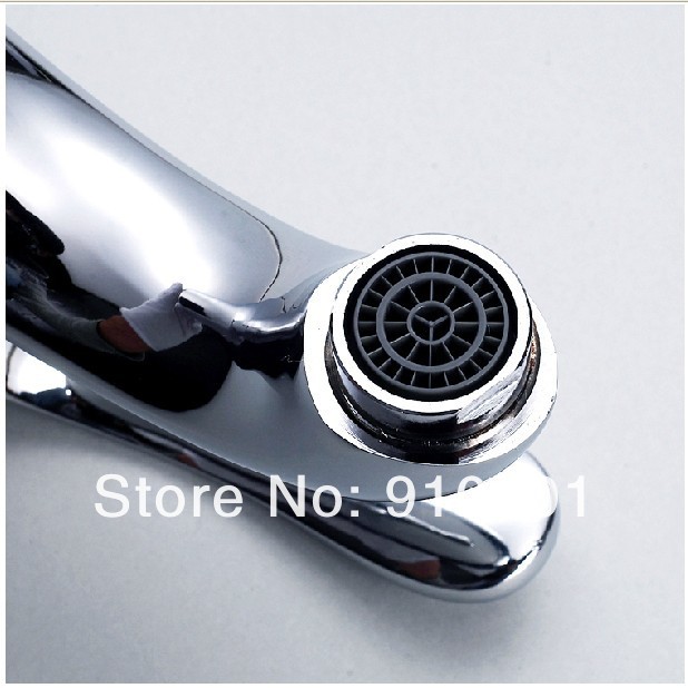 Wholesale And Retail Promotion Polished Chrome Brass Bathroom Basin Faucet Single Handle Vanity Sink Mixer Tap