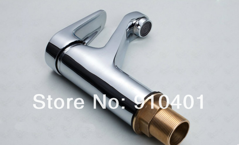 Wholesale And Retail Promotion Polished Chrome Brass Bathroom Basin Faucet Vanity Sink Mixer Tap Single Handle