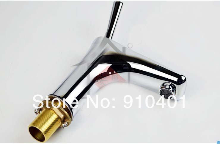 Wholesale And Retail Promotion Polished Chrome Brass Deck Mounted Bathroom Basin Faucet Swivel Handle Mixer Tap