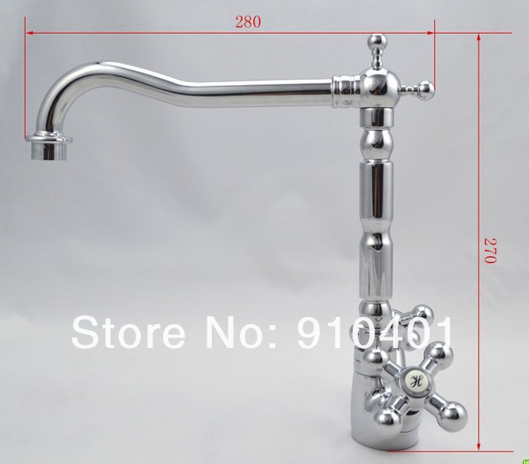 Wholesale And Retail Promotion Polished Chrome Brass Deck Mounted Bathroom Faucet Kitchen Bar Sink Mixer Tap