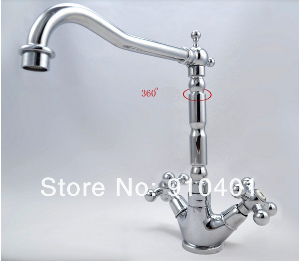 Wholesale And Retail Promotion Polished Chrome Brass Deck Mounted Bathroom Faucet Kitchen Bar Sink Mixer Tap
