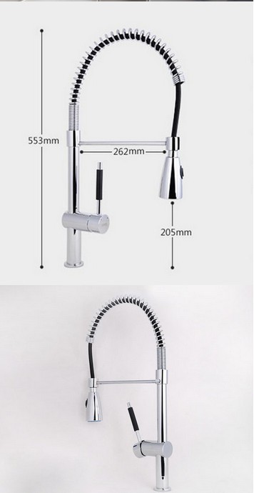 Wholesale And Retail Promotion Polished Chrome Brass Pull Out Kitchen Dink Bar Faucet Single Handle Mixer Tap
