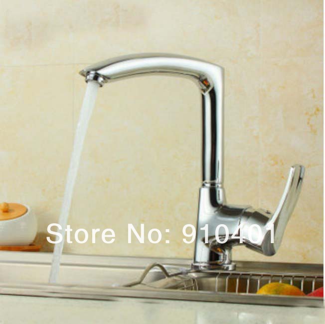 Wholesale And Retail Promotion Swivel Spout Luxury Kitchen Faucet Single Handle Vessel Sink Mixer Tap Chrome