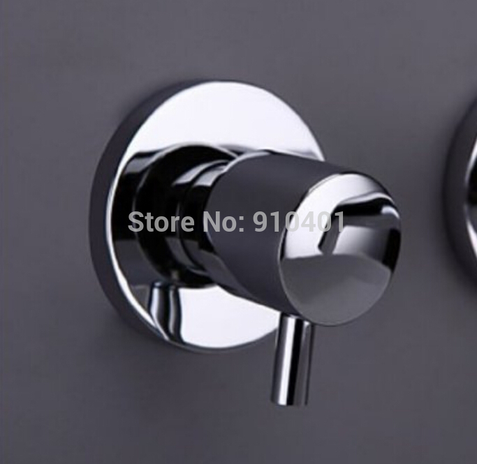 Wholesale And Retail Promotion Wall Mounted Chrome Brass Bathroom Basin Faucet Widespread Vanity Sink Mixer Tap