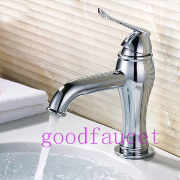 Wholesale And retail  NEW Bathroom Basin Faucet Vanity Sink Mixer Tap Single Handle Chrome Finish Undercounter Tap