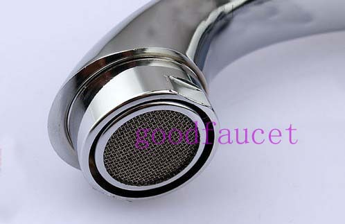 Wholesale and Retail Promotion NEW Euro Style Chrome Brass Bathroom Basin Faucet Vanity Sink Tap For Cold Water