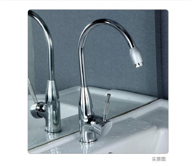 new chrome finish kitchen faucet swivel spout sink mixer solid brass kitchen hot and cold water tap single handle