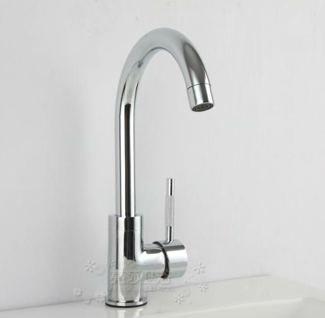 solid brass chrome finish Kitchen faucet rotary hot and cold water sink mixer hot and cold copper material tap