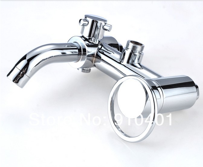 NEW Wholesale And Retail Promotion Luxury Wall Mount Rain Shower Faucet Set Bathtub Shower Mixer Tap Shower Column