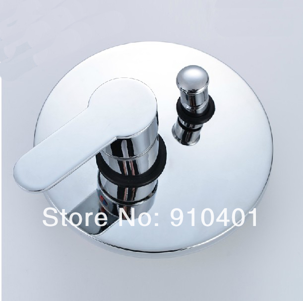 NEW Wholesale And Retail Promotion Wall Mount Chrome Finish Rain Shower Faucet Set Shower Mixer Tap W/Hand Shower