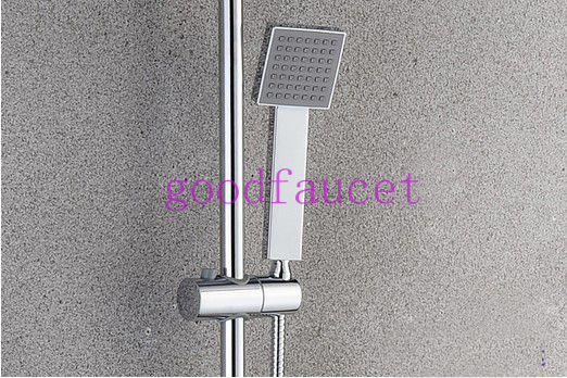 Thermostatic shower faucets,temperature showers faucet,mixer valve,Induction tap square shower with tub faucet