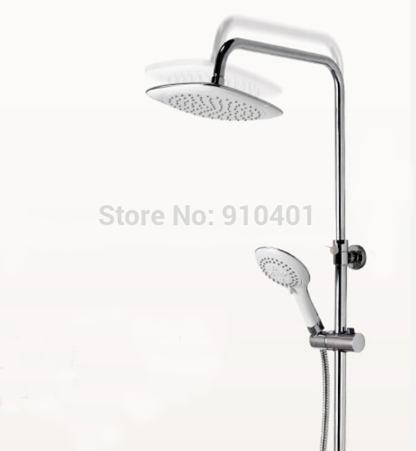 Whole Sale And Retail Promotion NEW Modern Chrome Rain Shower Faucet Single Handle Tub Mixer Tap W/ Hand Shower