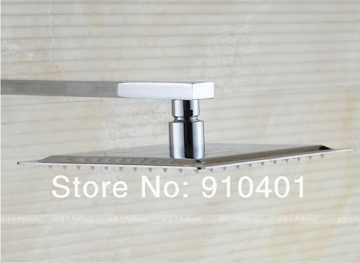Wholesale And Retail Promotion Bathroom 8" Rain Shower Faucet Set Bathtub Mixer Tap Shower Column Chrome Finish