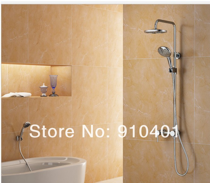 Wholesale And Retail Promotion Brass Rainfall Bathroom Shower Faucet Tap Chrome Finished Shower Bath Mixer Tap
