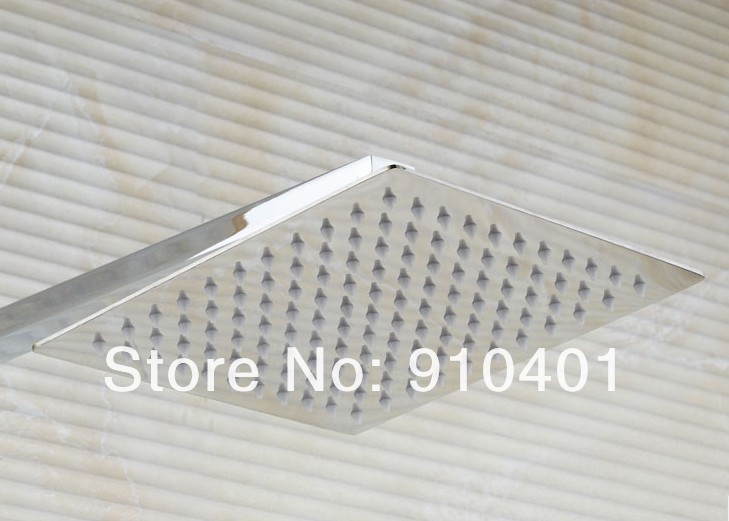 Wholesale And Retail Promotion Chrome Brass 8" Rain Shower Faucet Set Bathtub Shower Mixer Tap Shower Column