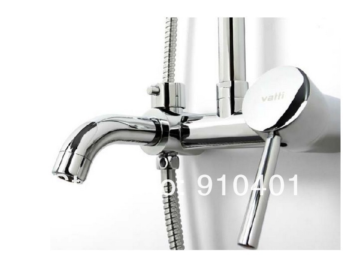 Wholesale And Retail Promotion Chrome Finished Square Shower Faucet Waterfall Bathroom Rain Shower Mixer Tap