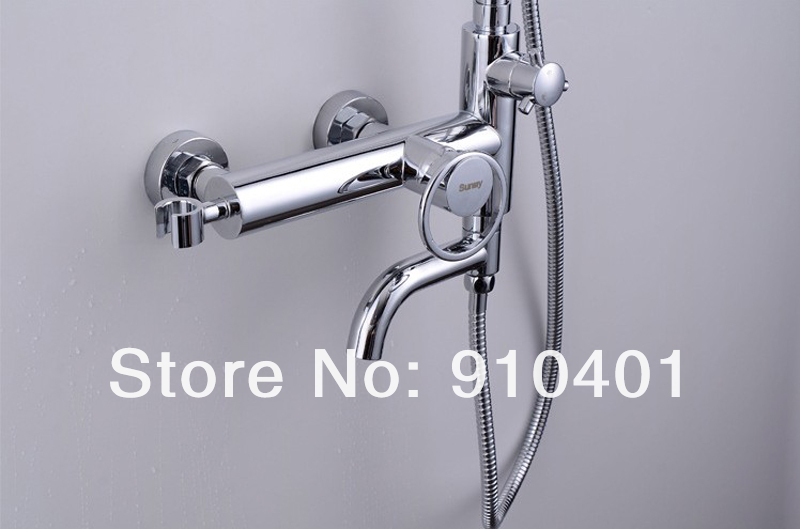 Wholesale And Retail Promotion Euro Style Luxury Wall Mounted Shower Faucet Set 8