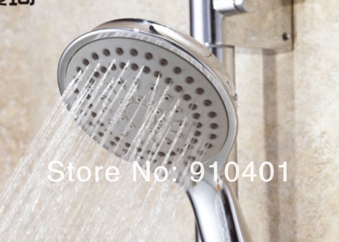 Wholesale And Retail Promotion  Luxury Chrome Bathroom Rain Shower Faucet Bathtub Shower Mixer Tap Shower Column