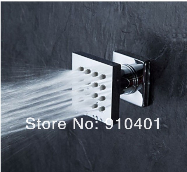 Wholesale And Retail Promotion Luxury Thermostatic Rain Shower Faucet Large 16" Celling Mounted Shower W/ Jets