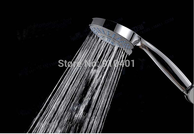 Wholesale And Retail Promotion Luxury Thermostatic Rain Shower Faucet Tub Mixer Tap W/ Hand Shower Wall Mounted