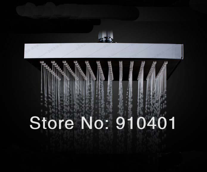 Wholesale And Retail Promotion Luxury Wall Mounted 8" Rain Shower Faucet Set Single Lever W/ Hand Shower Mixer