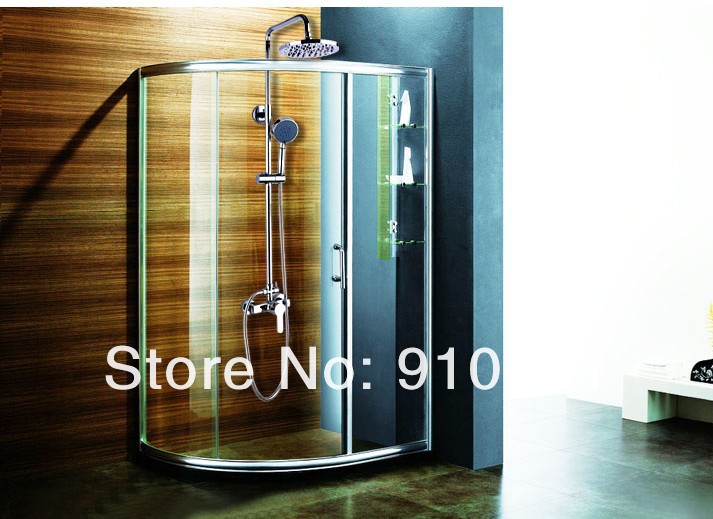 Wholesale And Retail Promotion Luxury Wall Mounted 8" Round Rain Shower Faucet Shower Column W/ Hand Shower Tap
