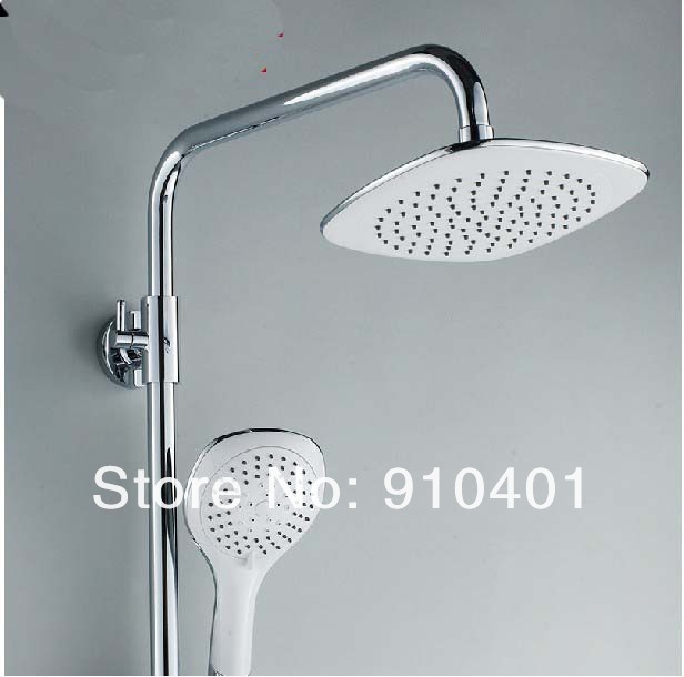 Wholesale And Retail Promotion Luxury Wall Mounted Chrome Brass Shower Faucet Set Bathtub Mixer Tap Hand Shower