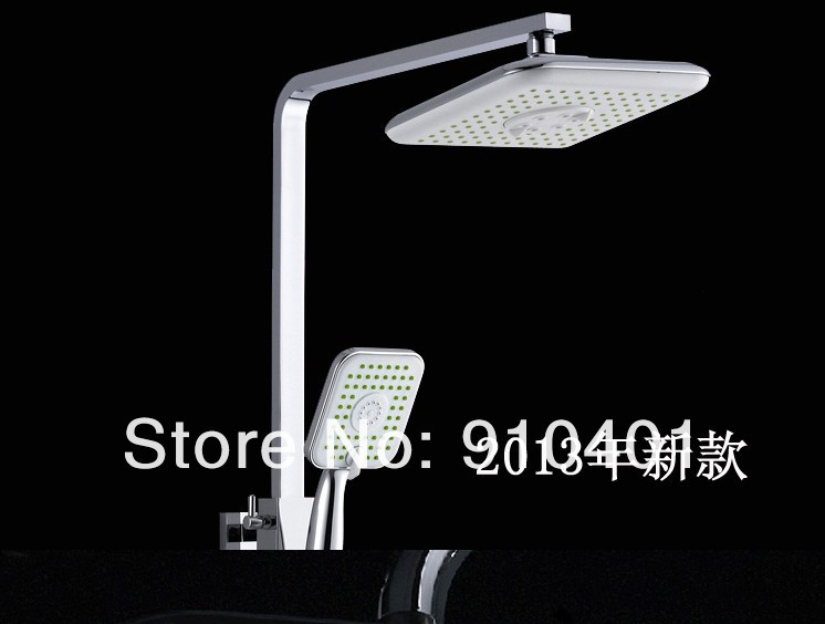 Wholesale And Retail Promotion Modern Exposed Rain Shower Faucet Set Bathtub Mixer Tap With Hand Shower Chrome