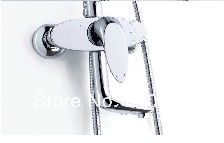 Wholesale And Retail Promotion Modern Exposed Rain Shower Faucet Set Bathtub Mixer Tap With Hand Shower Chrome