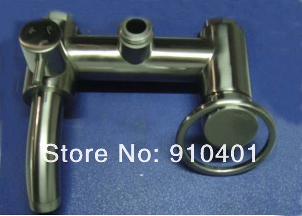 Wholesale And Retail Promotion  Modern Wall Mounted Brushed Nickel 8" Rain Shower Faucet Set Bathtub Mixer Tap