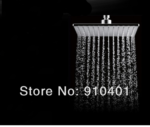 Wholesale And Retail Promotion NEW 8" Rain Square Shower Faucet Set Bathtub Shower Mixer Tap With Hand Shower