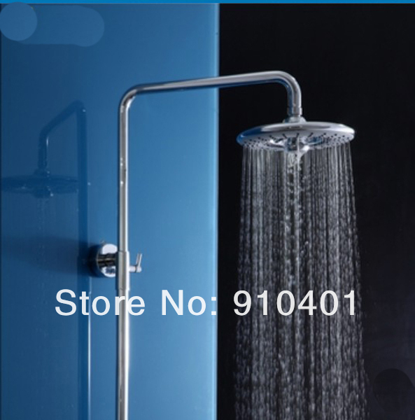 Wholesale And Retail Promotion NEW Bathroom Rain Round Ring High Pressure Shower Faucet Set Bathtub Mixer Tap