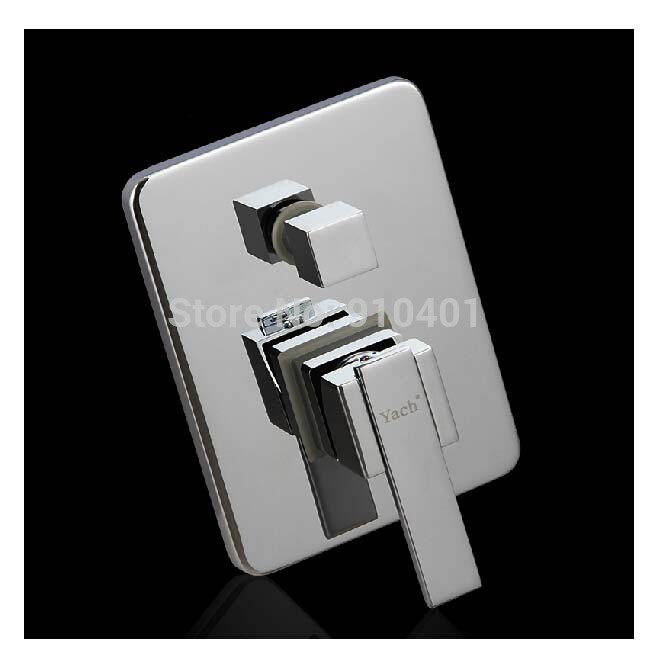 Wholesale And Retail Promotion NEW Celling Mounted 8" Rain Square Shower Faucet With Hand Shower Tub Mixer Tap
