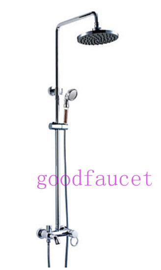 Wholesale And Retail Promotion NEW Chrome Brass Tub Shower Faucet with 8