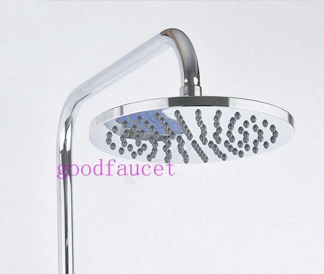 Wholesale And Retail Promotion NEW Luxury Bathroom Chrome Brass Tub & Shower Faucet 8"Shower Head Mixer Tap Set
