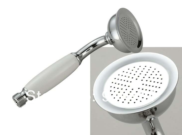Wholesale And Retail Promotion NEW Luxury Chrome Rain Shower Faucet Set Single Handle Tub Mixer Tap Hand Shower