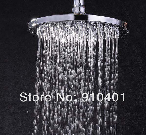 Wholesale And Retail Promotion  NEW Wall Mounted 8" Rainfall Shower Faucet Set Bathroom Tub Faucet Shower Column