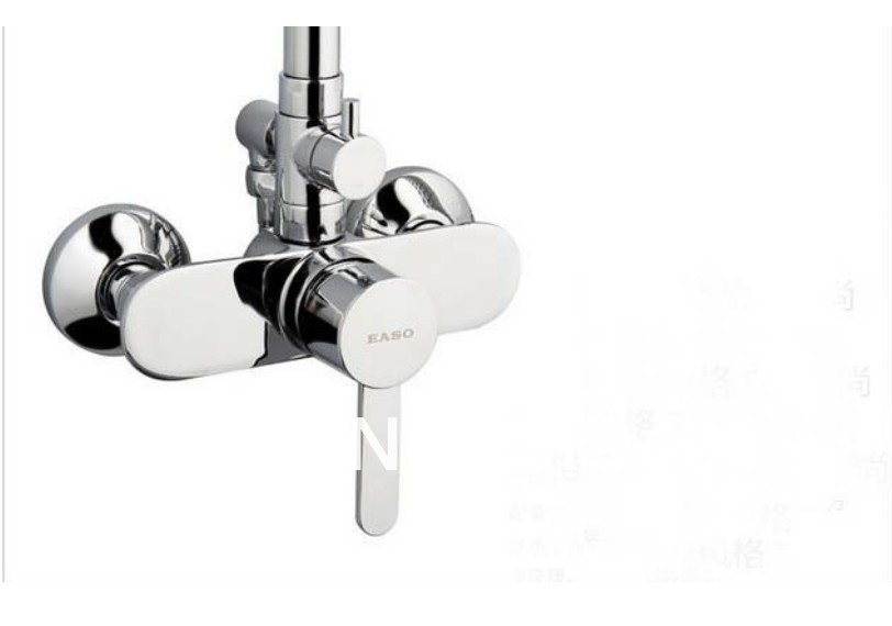 Wholesale And Retail Promotion New Chrome Finished Shower Set Mixer Tap Wall Mounted Plastic Shower Faucet Tap