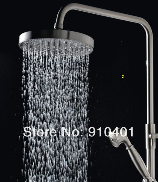 Wholesale And Retail Promotion Polished Chrome Bath Rain Shower Faucet Set Bathtub Shower Mixer W/ Hand Shower