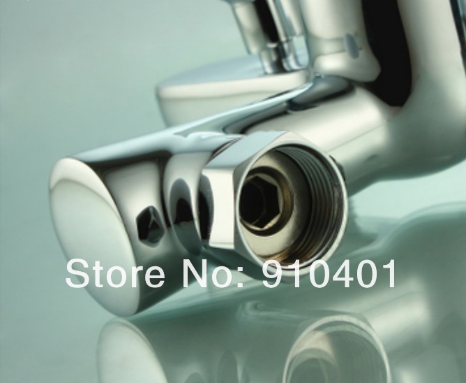 Wholesale And Retail Promotion Polished Chrome Brass Wall Mounted Bathroom Tub Faucet Single Handle Mixer Tap