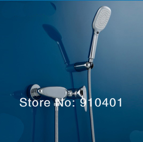 Wholesale And Retail Promotion Wall Mounted Single Handle Bathroom Basin Faucet With Rain Hand Shower Chrome