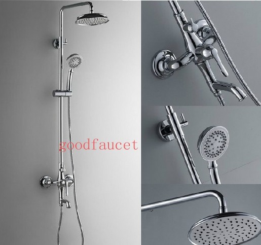 wholesale and retail Promotion  Euro-style Bathroom Shower Set Faucet w/Handheld Shower&Smooth Handle Mixer Tap