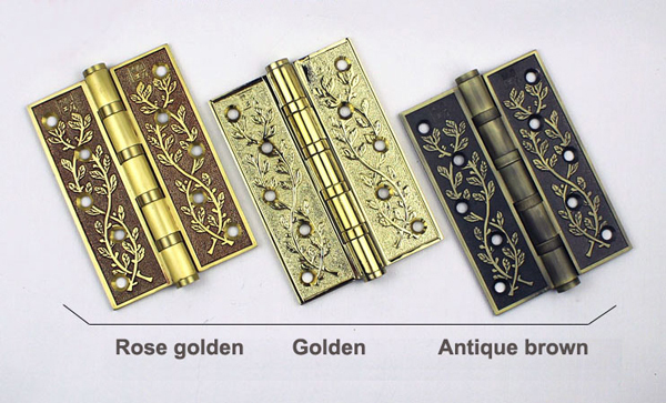Simple European style all brass 5 inch door hinges classical high quality with ballbearing strong hinges Free shipping