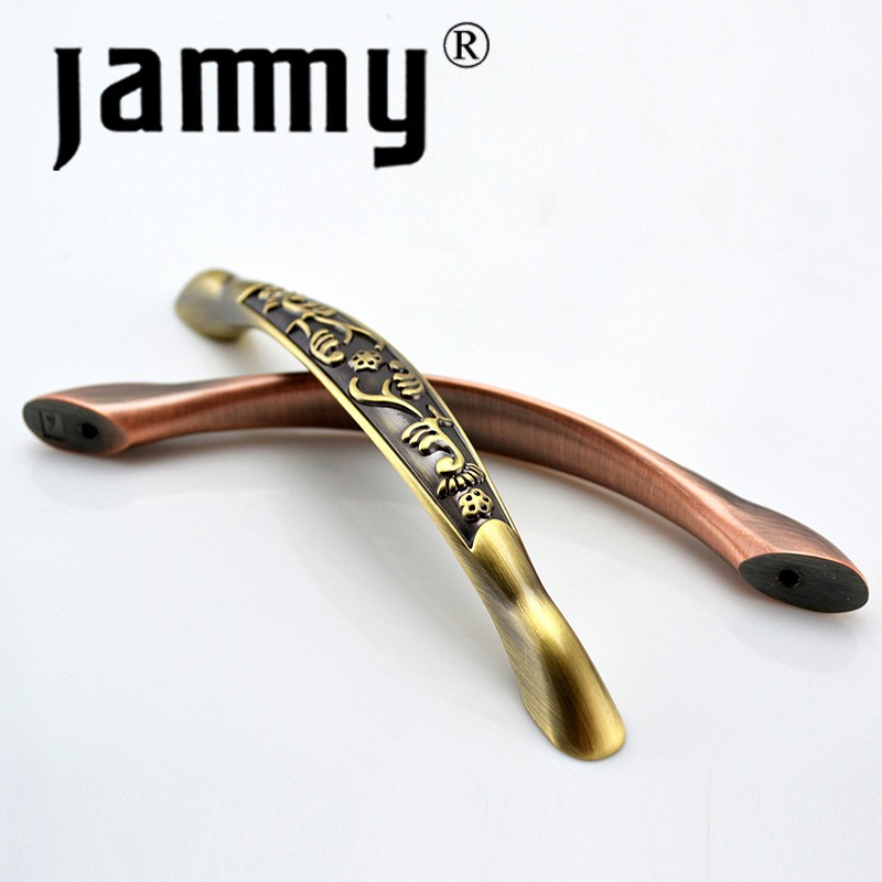 Hot selling 2014 European Antique Copper  furniture decorative kitchen cabinet handle high quality armbry door pull