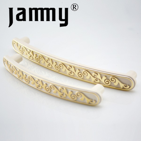 Hot selling  2014 Ivory White furniture decorative kitchen cabinet handle high quality armbry door pull