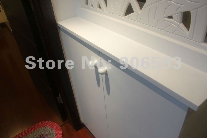12pcs lot free shippingPorcelain white circular cabinet knobporcelain handleporcelain knob