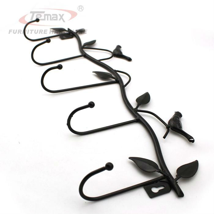 Free Shipping Rustic Country Handmade Cast Iron Clothes Cap Hook Coat Hat Hooks Racks Wall Decor Hangers For Clothes