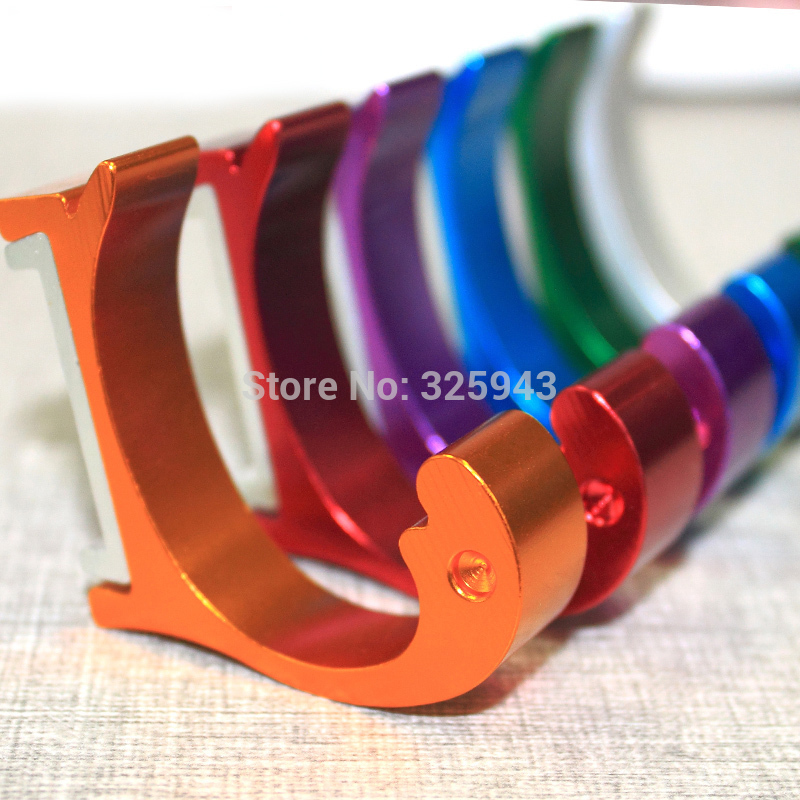 New 10pcs Colorful Clothing Hooks Space Alumimum Home DIY Towel Hanger Hooks Wall-mounted 10 Kinds Color to Chose