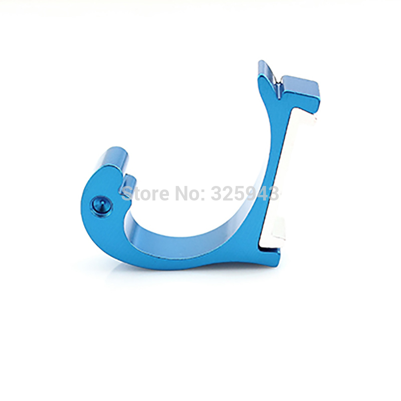 New 1pc Light Blue Clothing Hooks Space Alumimum Home DIY Towel Hanger Hooks Wall-mounted 10 Kinds Color to Chose
