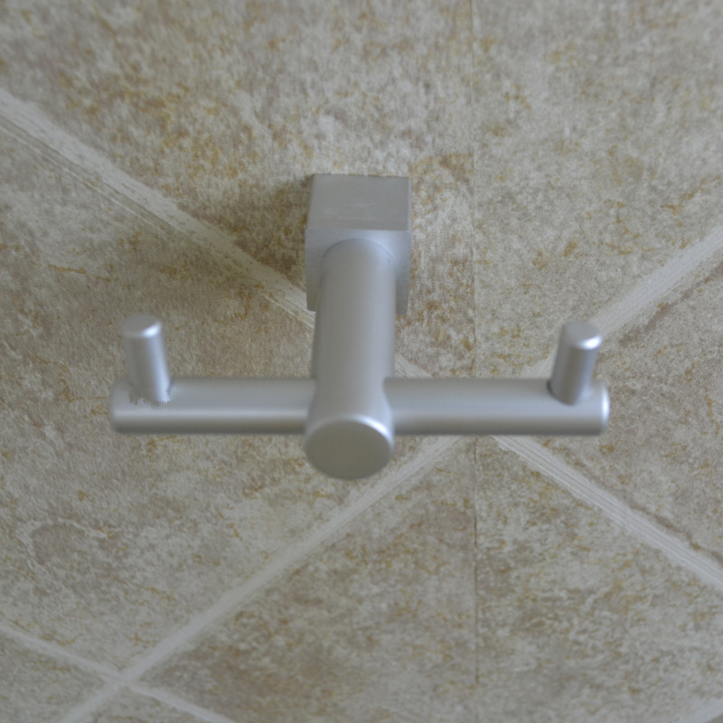 Space Aluminum Wall Mounted Robe Hooks Wall Hook clothes towel holder hooks Bathroom Accessories